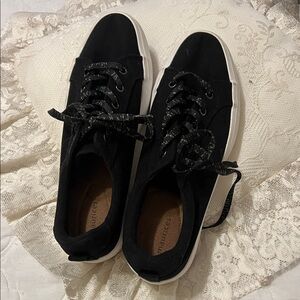 Maurices Black Sneakers with White Soles
